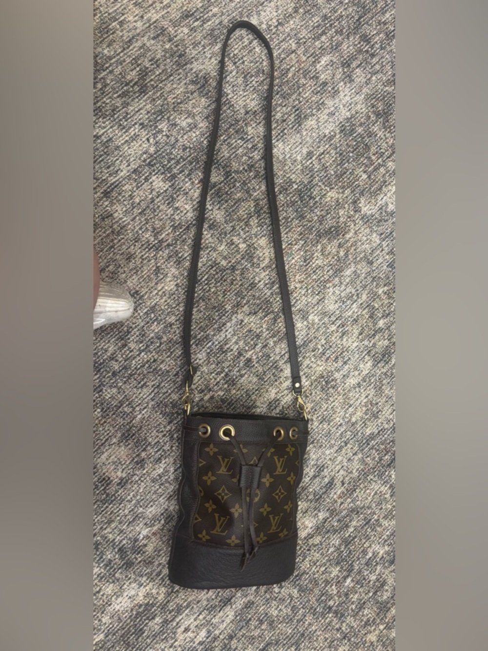 Louis Vuitton Monogram Brown Drawstring Mini Bucket Bag - Picture 6 of 6